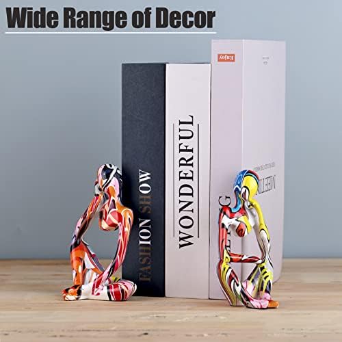 Graffiti Thinker Statue Set of 3 for Home Decor
