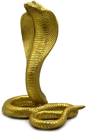 10 Inch King Cobra Snake Statue Figurine Decor Collectible