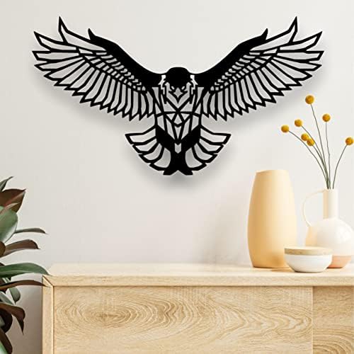 DEKADRON 3D Metal Eagle Wall Sculpture Decor