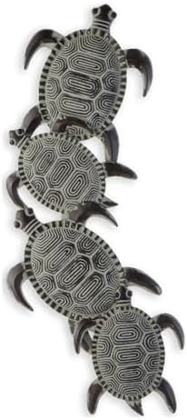SEI Furniture Sea Turtle Wall Sculpture Agate Green Black