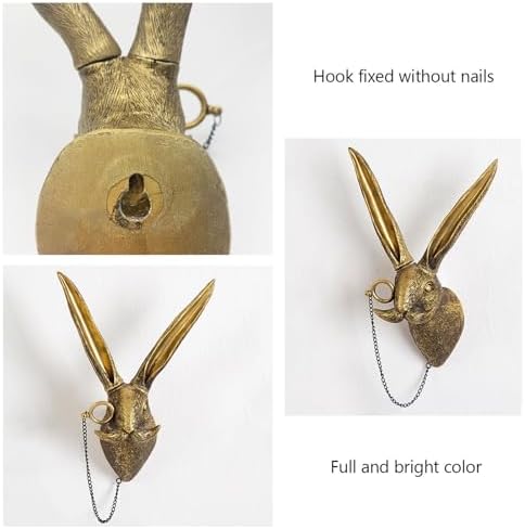 GUASDIE Faux Deer and Rabbit Wall Decor