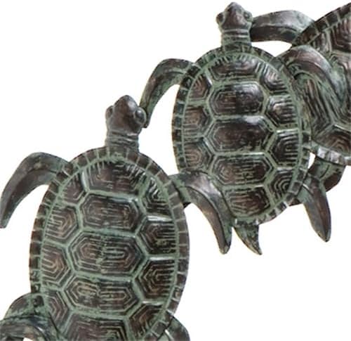 SEI Furniture Sea Turtle Wall Sculpture Agate Green Black