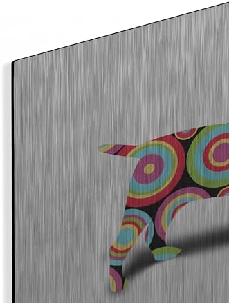 Bull Terrier Pop Metal Wall Art 16x12