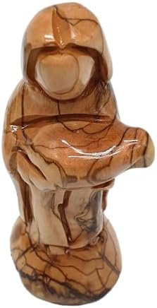 Zuluf Good Shepherd Olive Wood Sculpture 5 Inches Artisan Craft