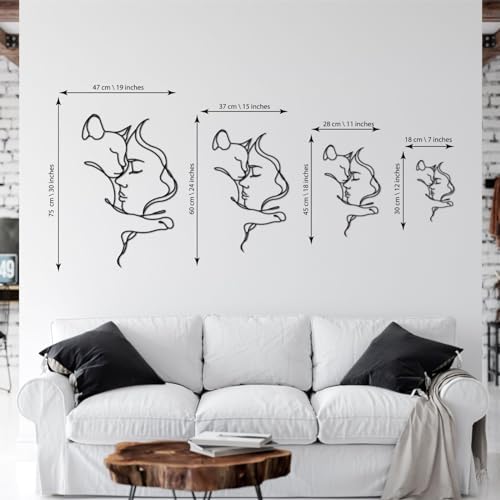 Cat and Woman Wall Art Sculpture 24x15