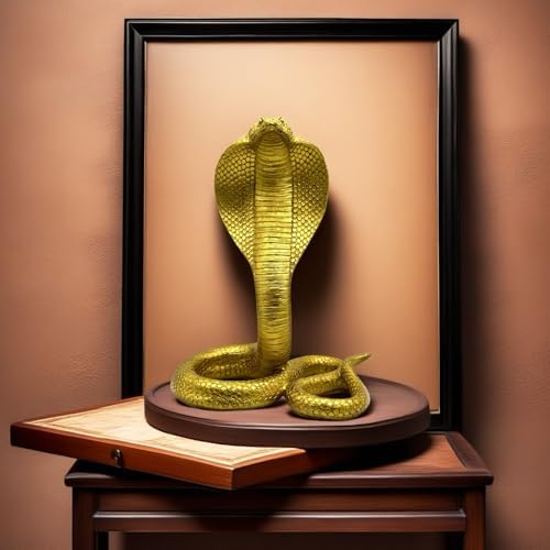 10 Inch King Cobra Snake Statue Figurine Decor Collectible