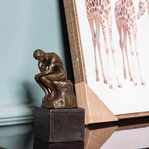 Classical Rodin Thinker Bronze Statue Home Decor Art