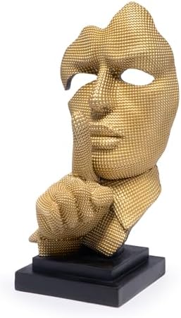 Hodao Modern Abstract Art Sculpture with Palm Covering Face
