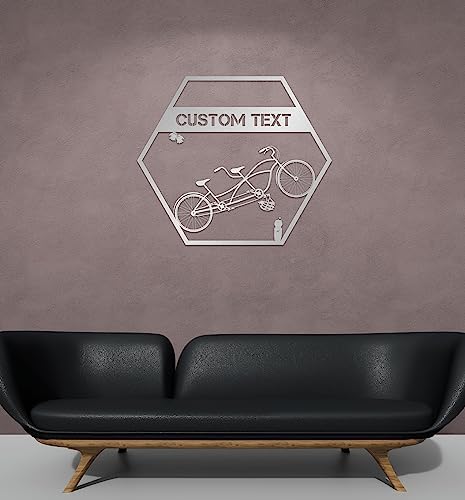 Personalized Metal Bike Wall Art Decor