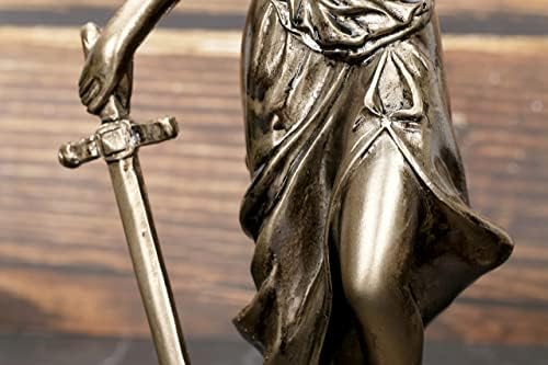 Lady Justice Statue 12 Inch Marble Sculpture