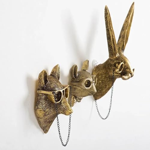 ONERWN Faux Deer Wall Decor Sculpture