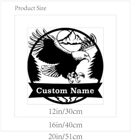 Custom Eagle Metal Sign for Home Decor