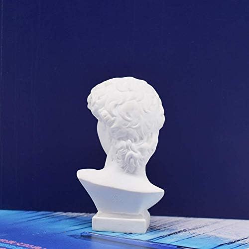 White Resin Bust Statue 276 Inch David Sculpture