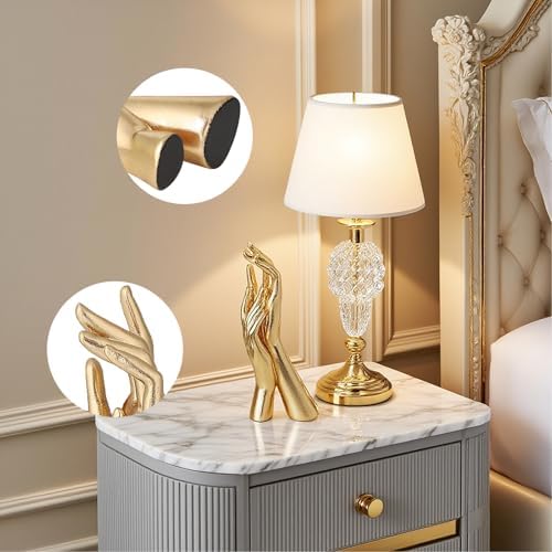 Golden Hands Sculpture Elegant Resin Home Decor Statue