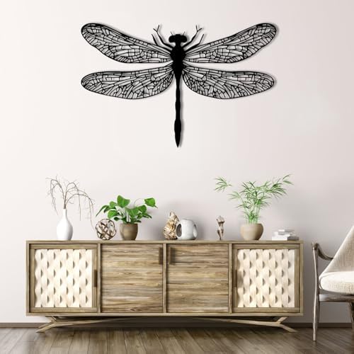 ENJOYOO Metal Dragonfly Wall Decor 24x15in