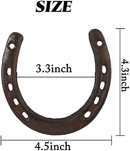 ROYHOO Cast Iron Horseshoe Wall Decor