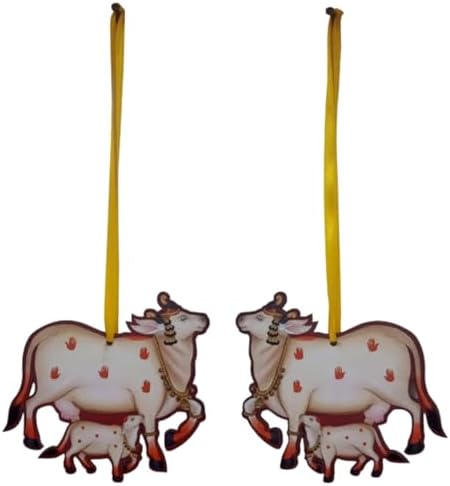 Purpledip Kamdhenu Calf Wall Hanging Set