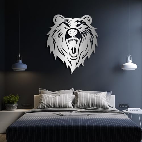 Hotuijxca Metal Bear Wall Art 19x16in Wall Decor