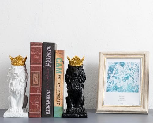 Elegant 9 Inch Resin Lion Statue Decor