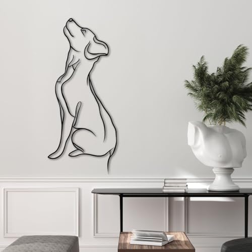 ENJOYOO Metal Dog Wall Art Decor 41x18in