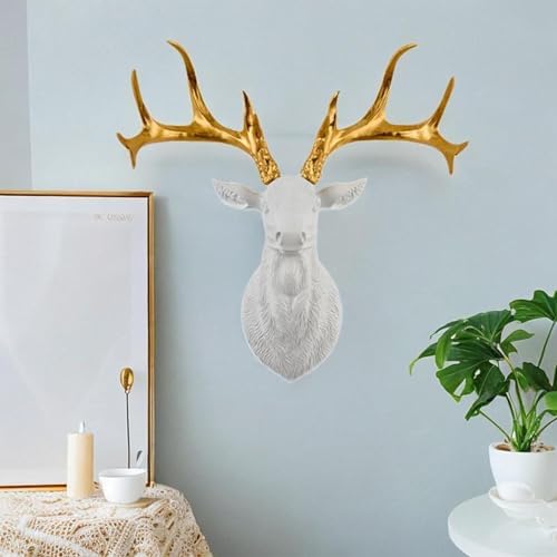 Kuntesetty Majestic Deer Head Wall Sculpture - Decor Accent