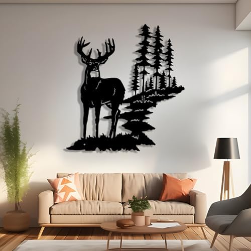 Tawinone Metal Deer Wall Art 17x19in