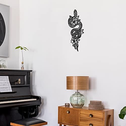 Gothic Metal Snake Wall Art Decor for Bedroom