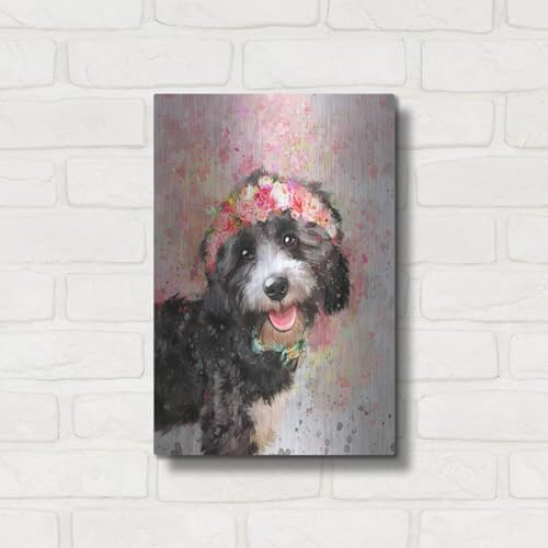 Flower Crown Havanese Wall Art 12x16 Inch