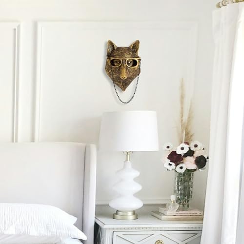 GUASDIE Faux Deer Head Wall Decor Sculpture