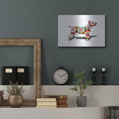 Bull Terrier Pop Metal Wall Art 16x12