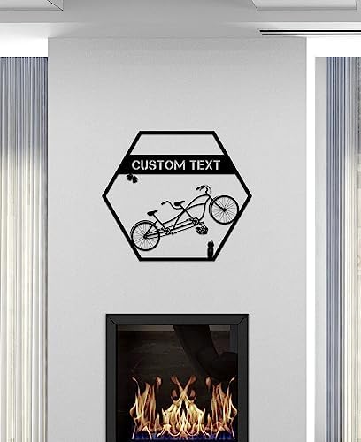 Personalized Metal Bike Wall Art Decor