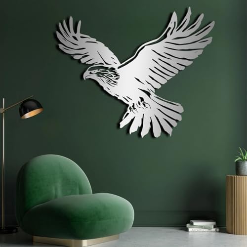 ENJOYOO Metal Eagle Wall Decor 19x15in