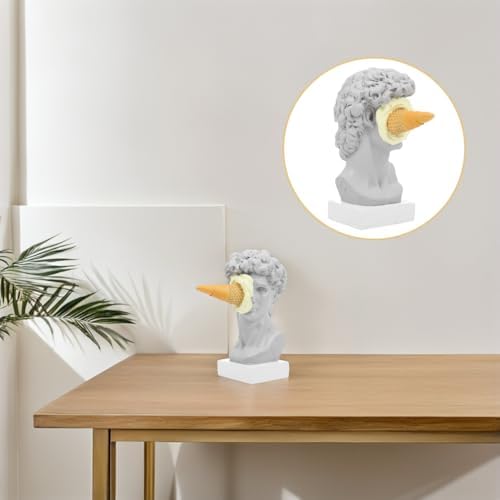 Creative Ice Cream Smashing David Sculpture Home Decor Statue