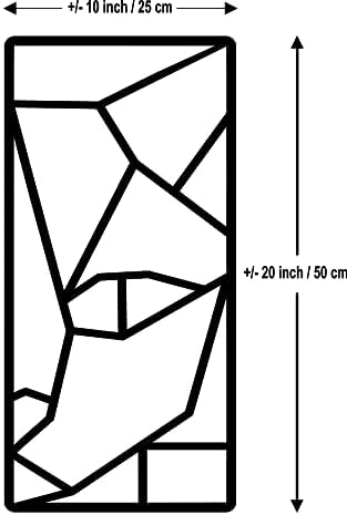 Geometric Abstract Metal Cat Wall Art Set