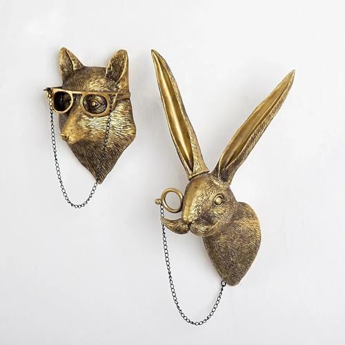 ONERWN Faux Deer Wall Decor Sculpture