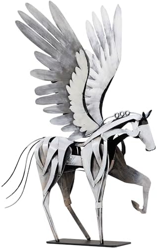 Handmade Pegasus Flying Horse Statue 24 H Decor Sculpture