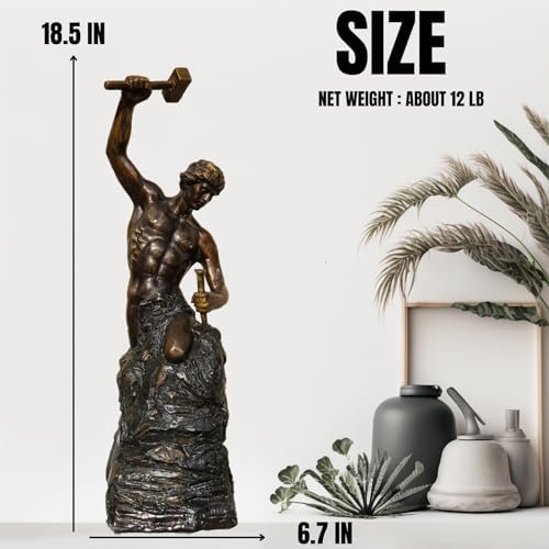 Bronze Self Made Man Sculpture - 185 Height Decor Statue