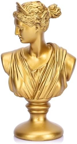 LCCCK 6 Inch Gold Aphrodite Bust Statue