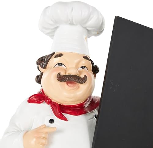Deco 79 Polystone Chef Statue Kitchen Decor
