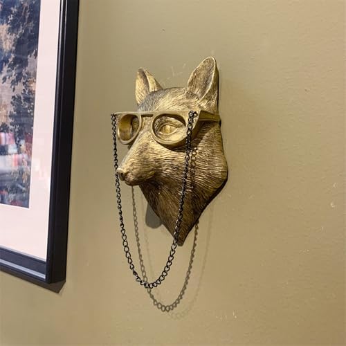 GUASDIE Faux Deer Head Wall Decor Sculpture