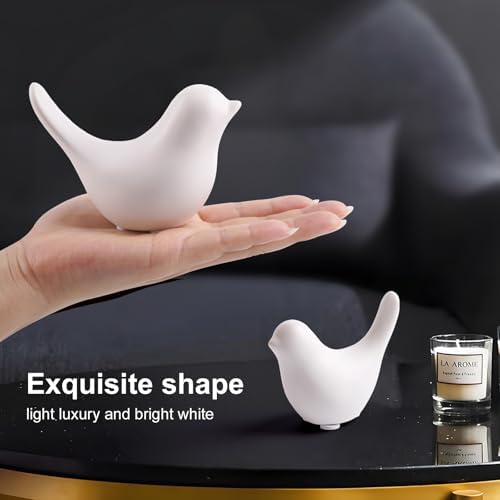 Notakia Small White Birds Statues Modern Home Decor