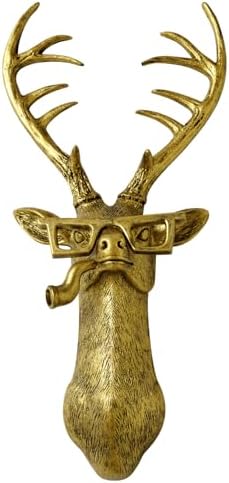 Montresor Deer Head Wall Mount Gold Decor Art