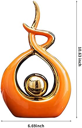 Norrclp Modern Abstract Art Ceramic Statue Table Decoration