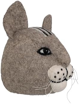 Creative Co Op Handmade Wool Felt Cat Wall Sculpture