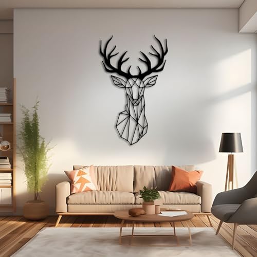 Tawinone Metal Deer Wall Art Gold 19x12in