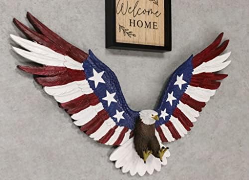 Ebros Freedom Glory 22 Inch Flying Eagle Wall Decor