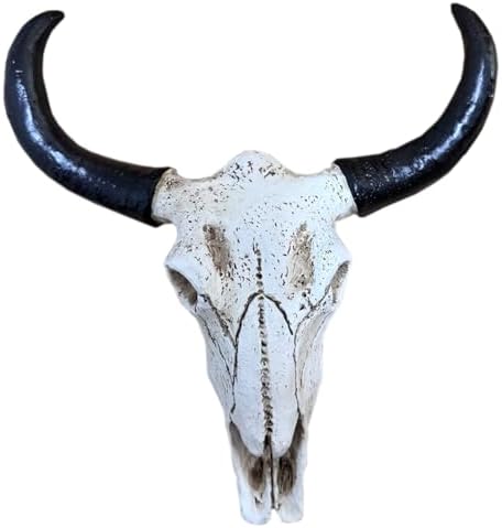 NEBAISEN 3D Animal Cow Skull Wall Sculpture