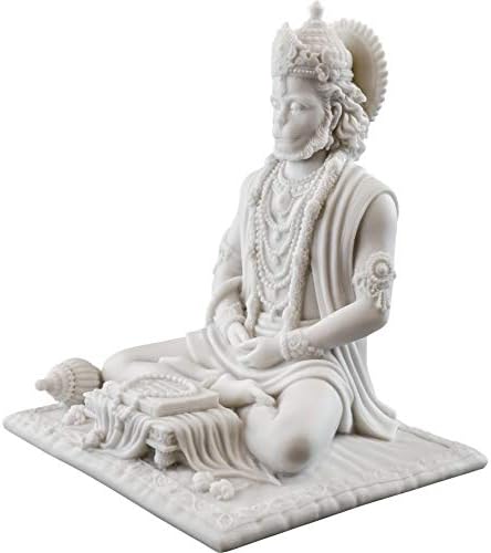 Top Collection 8 Inch Hanuman Statue - Marble Finish Hindu God of Strength