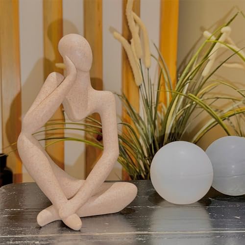 Sandstone Thinker Statue Home Decor Sculpture