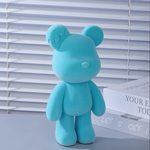 Abstract Bear Sculpture Home Decor Statue Blue